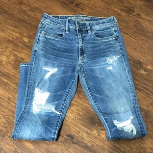 American Eagle Distressed  Skinny Jeans